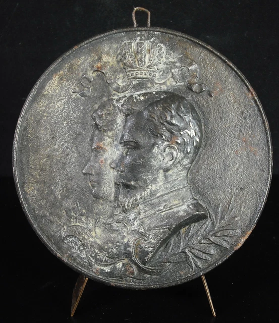ANCIEN JETON MÉDAILLE Argent Broche Jeanne d'Arc CHALIN / St Joan of