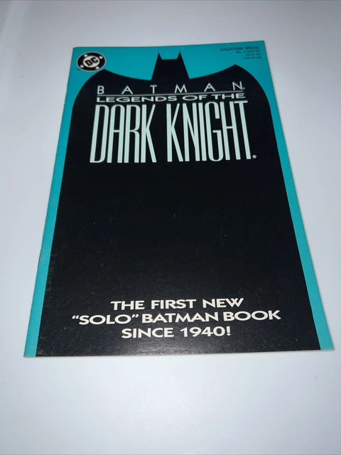 Batman Legends of the Dark Knight #1 VF 1989 High Grade Copy