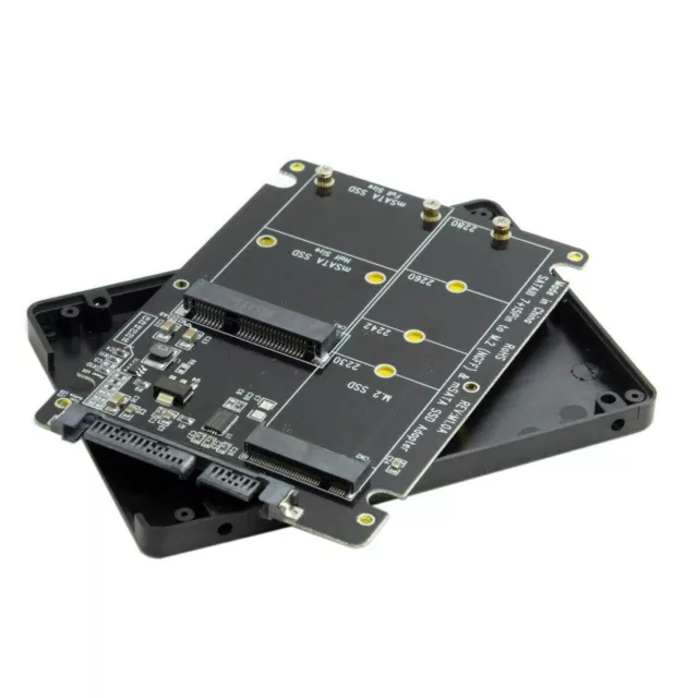 Xiwai  mSATA M.2 NGFF B-key 2in1 Combo SSD to SATA 3.0 Adapter Enclosure SATA 2