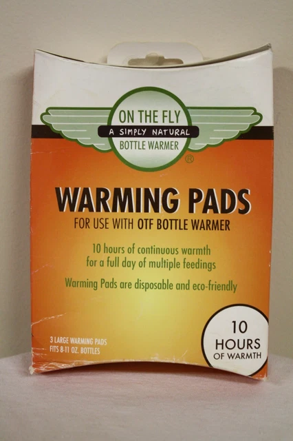 WARMZE On The Fly Baby Bottle Warmer Milk Formula Refill 3 Large Pads