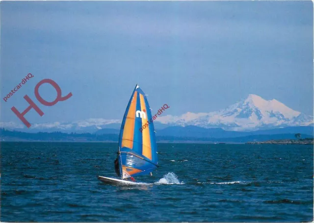 Picture Postcard- Vancouver Island, Sail-Boarding (Wind Surfing?)