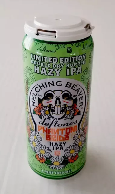 Limited Edition DEFTONES Phantom Bride HAZY IPA Beer Can Belching Beaver Chino M 2