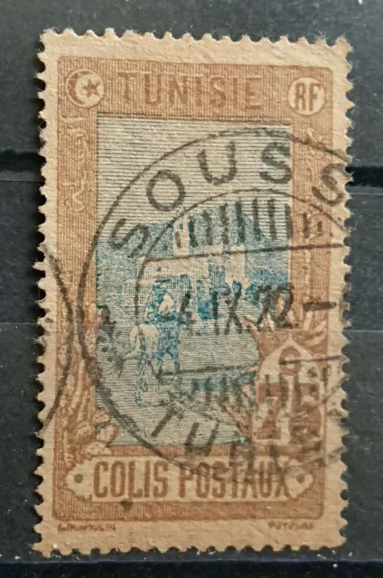 Tunisie Colonie Timbre Colis Postaux N° 7 ( OBLITÉRATION  SOUSSA TUNISIE ) 1906