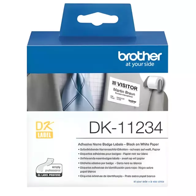 Etiketten Original Brother DK-11234 260 Stücke 86X60MM Weiß