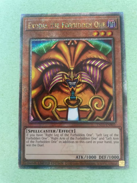 Yugioh Exodia the Forbidden One TN23 EN002 Quarter Century Rare