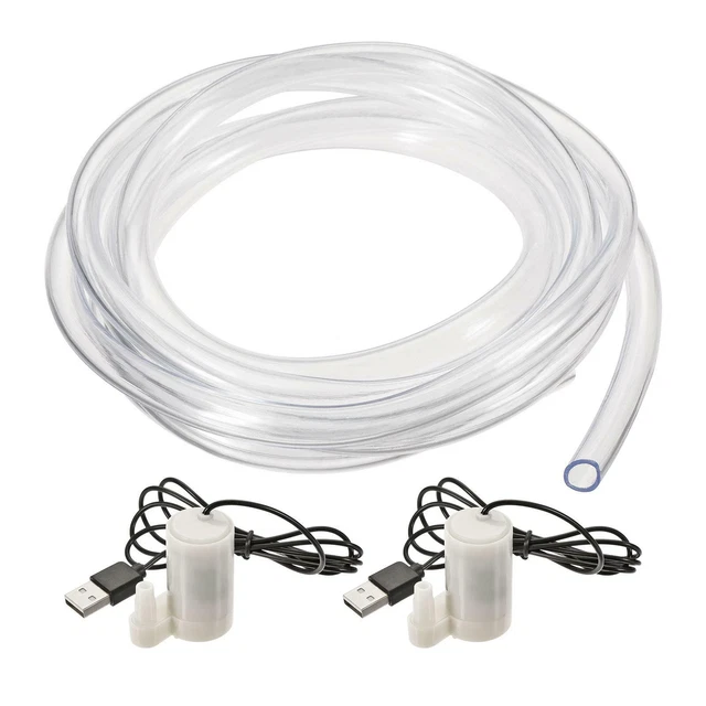 Pompa acqua micro sommergibile verticale DC 5V con connettore USB tubo vinile trasparente