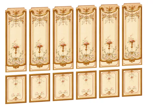 Dolls House Victorian Wall Panels choose from 1/12th or 1/24th scale #05