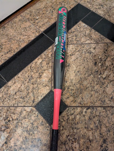 Batte De Softball Worth AMP Slowpitch 33" 25 Oz - Certifiée ASA ISF NSA USSSA - Rouge, Blanc, Noir