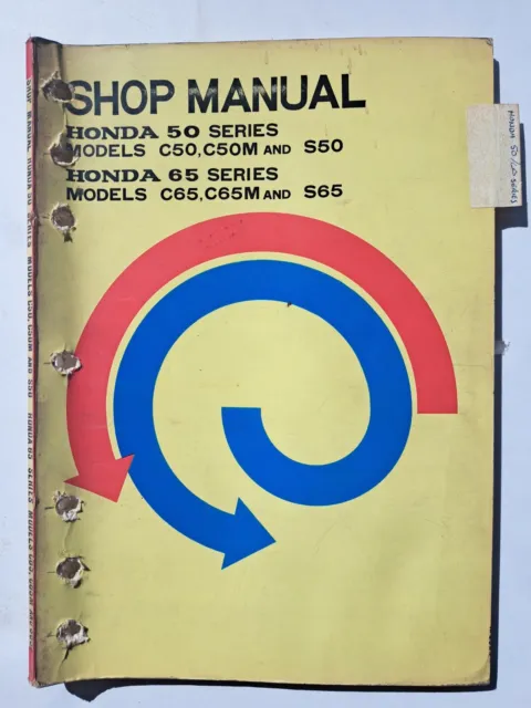 1969 OEM Honda C50 C65 Series Factory Shop Service Repair Manual C50M C65M S50