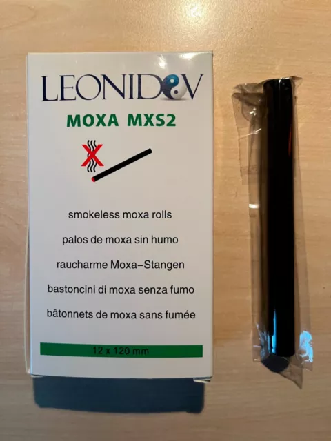 MOXA MXS2 Leonidov - 10 bastoncini senza fumo per moxibustione