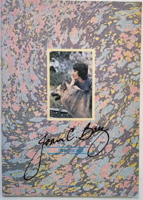 Joan Baez 1997 Tour concert program tour book programme country rock