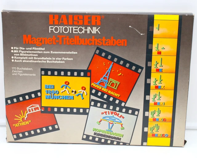 KAISER TITELBUCHSTABEN s6612 rot Dia Film 170 Zeichen Buchstaben EUR 49,00 PicClick DE