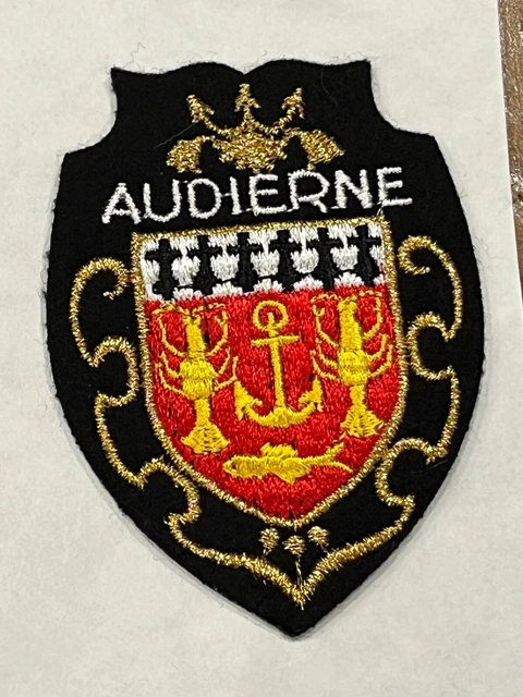Parche Bordado Termoadhesivo Con Escudo O Blasón De La Ciudad De Rouen - Para Planchar En Ropa O Complementos
