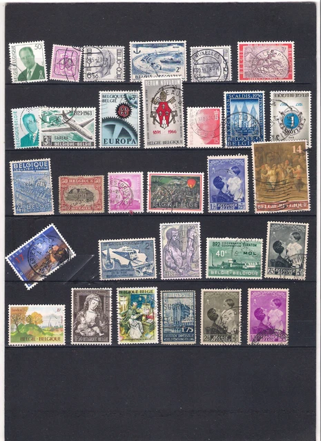 105 Briefmarken Belgien gestempelt Lot 6