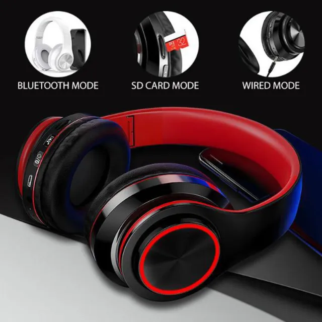 Bluetooth 5.0 Wireless Earphones Foldable Headset Stereo Headphones Headset