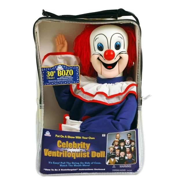 VINTAGE BOZO THE Clown Ventriloquist Doll Larry Harmon Pictures '70s