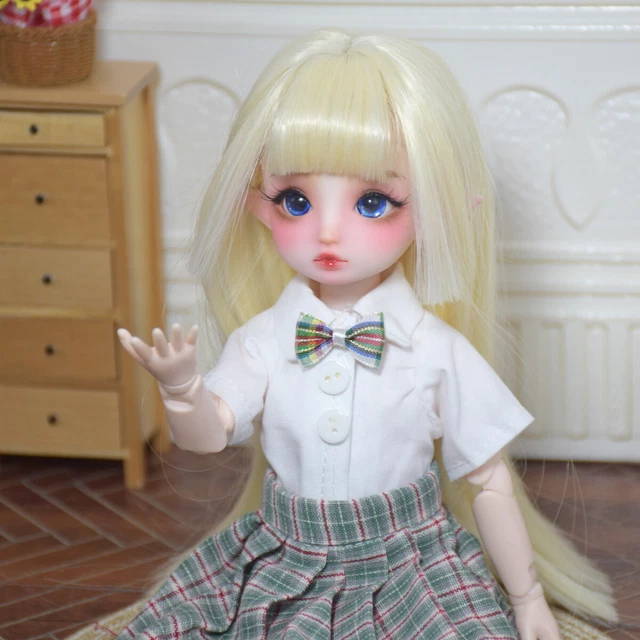 12" 1/6 BJD Doll SD Pretty Girl Ball Jointed Doll Full Set Face Makeup Eyes Toys