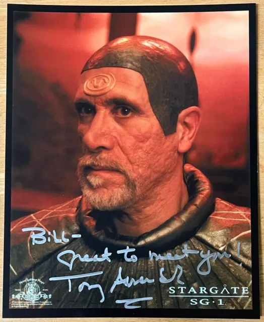 Autographed Tony Amendola Photo Stargate SG-1 Master Bra’tac