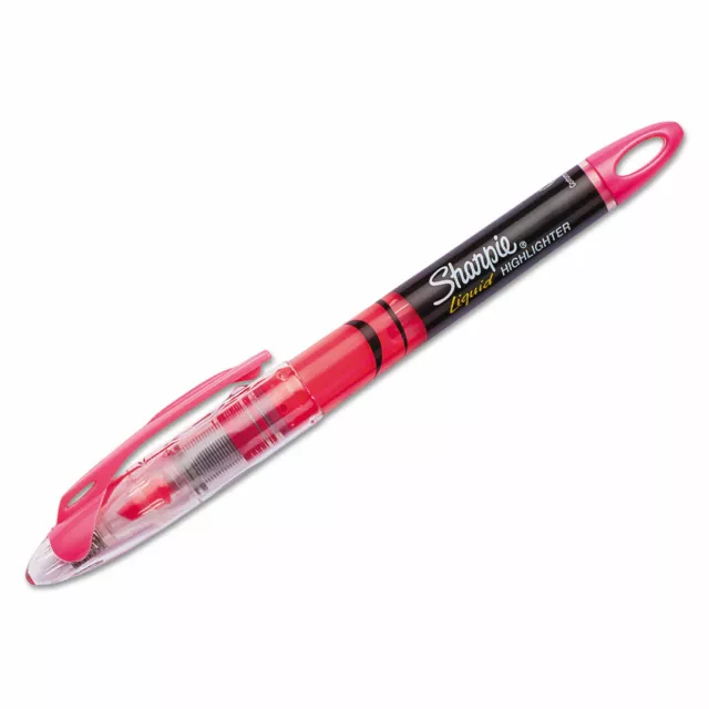 Sharpie Accent Liquid Pen Style Highlighter Chisel Tip Fluorescent Pink Dozen