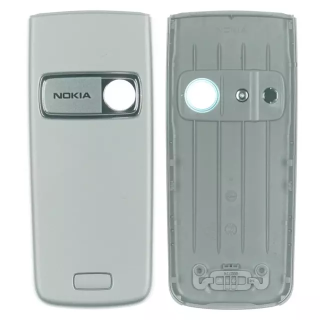 Original Nokia 6020 6021 Arrière Boîtier Étui, Argenté