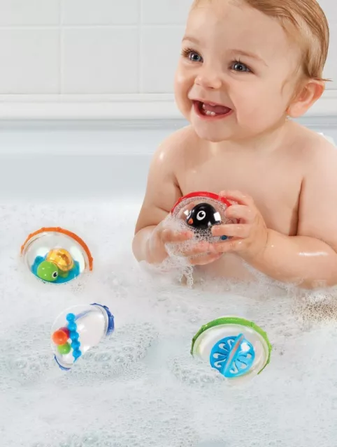 Munchkin® Float & Play Bubbles™ Baby and Toddler Bath Toy, 4 Count | Bathtub Fun