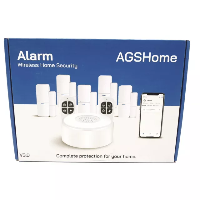 Alarma para Casa WiFi AgsHome 1 Sirena 5 Sensor 2 Mandos (PO180344)
