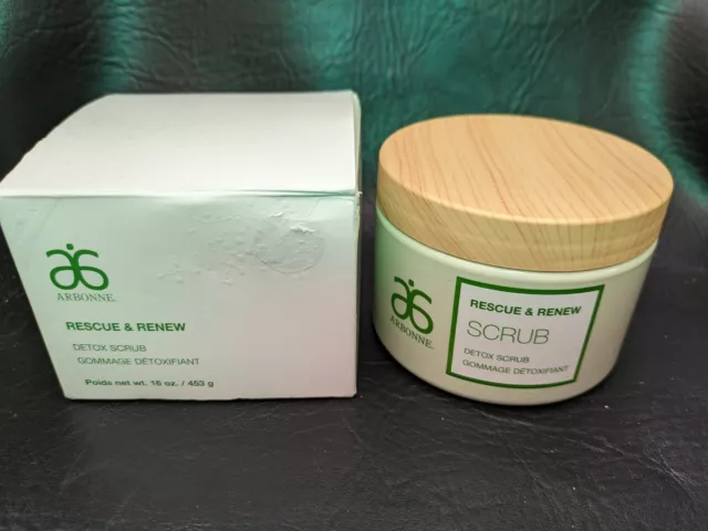 Arbonne Secours Et Renouvellement Détox Gommage 473ml 453 G Neuf