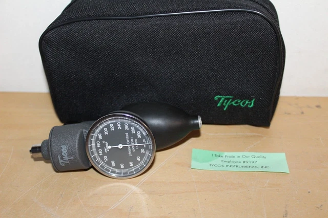 Welch Allyn / Tycos CE0050 Aneroid Sphygmomanometer Pump ONLY w/ Gauge  &&