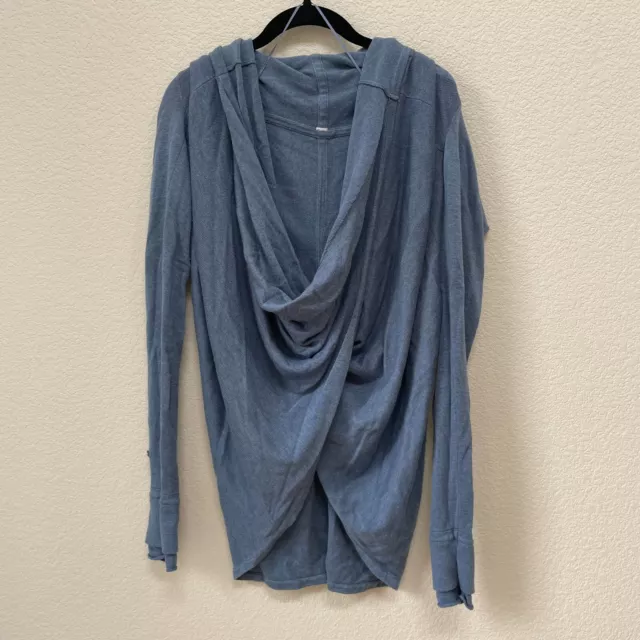 Lululemon Iconic Wrap Lightweight Blue Sweater Women Size Small