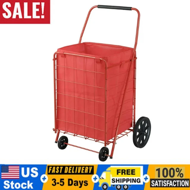 Juggernaut Carts Folding Shopping Cart, 110 lbs Capacity