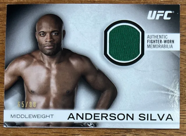 2012 ufc topps knockout anderson silva Fighter Relic Patch /88