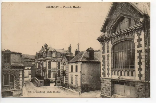 VERZENAY - Marne - CPA 51 - la place du marché