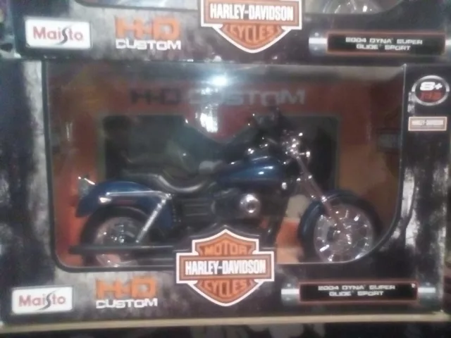 Nice Maisto Diecast Harley Davidson 1/18, Scale Toy,2004 Dyna Glide Sport,New