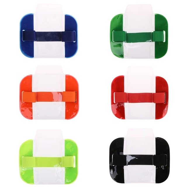 Elastic Arm Band ID Badge Holder Picture Armband Credit Card Case Card Bag