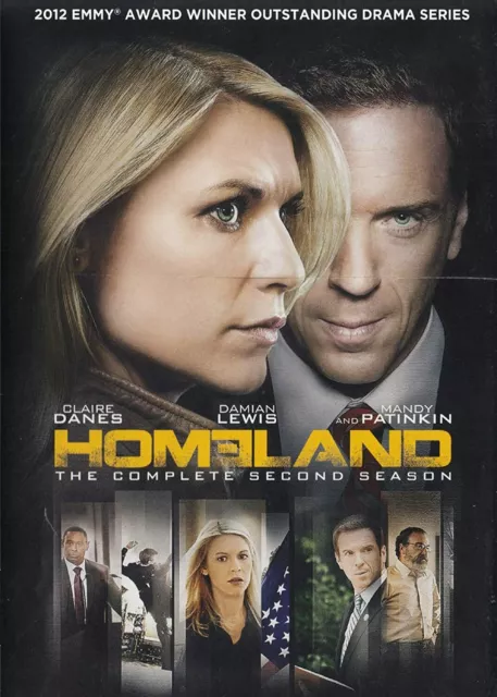 Homeland The Complete Second Season Series 2 TV Show DVD NEW Claire Danes Drama