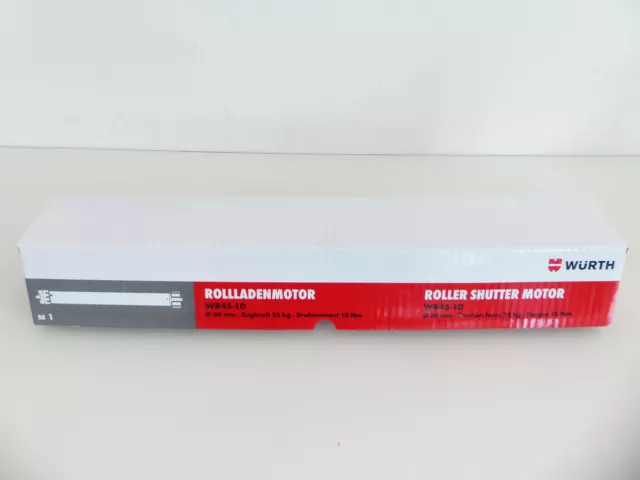 Motor de persiana enrollable Würth WR45-10 motor de persiana enrollable 5696000012 NUEVO #M