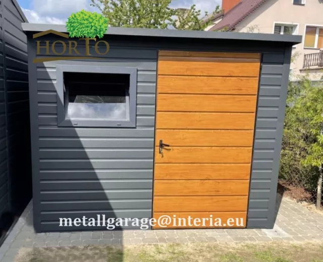 Gartenhaus Metallgarage Schuppen Blechgarage Geräteraum Hobbyraum Blechhaus*