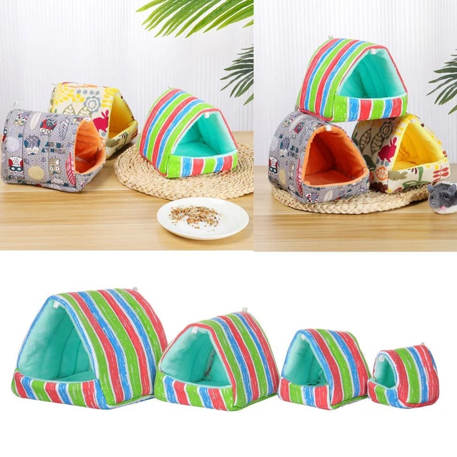 Comfortable Guinea Pig Nest Small Animal Sleeping Bed Warm Mat Hamster House