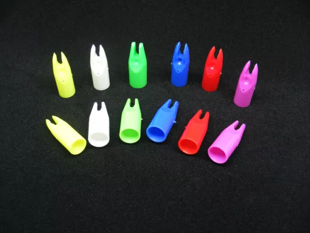 100PCS Hunting Archery Arrow Nocks For OD 7mm Carbon Shaft Recurve Compound Bow
