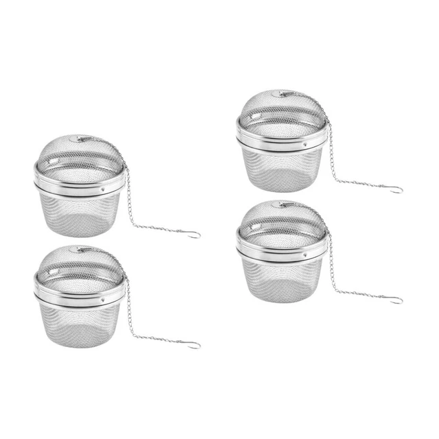 4 Pcs Tea Leaf Infuser Stainless Steel Tea Mesh Strainer Loose Tea
