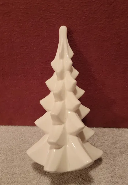 Ceramic Christmas Tree - Tabletop Christmas Tree Lights - 6.75 Small Green Chri