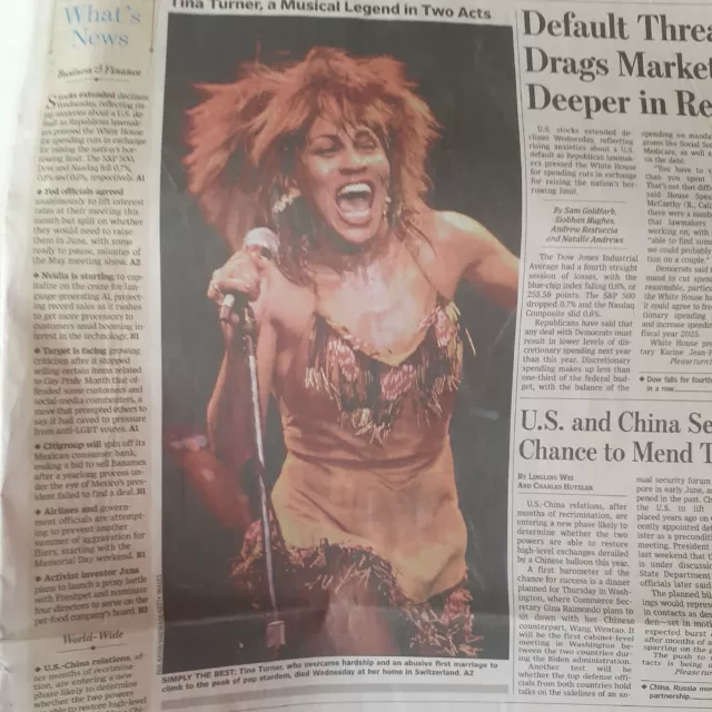 Tina Turner Obituary The Wall Street Journal Newspaper Taylor Swift Music News