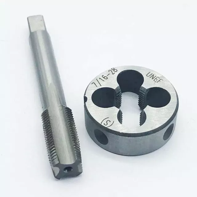 7/16" -28TPI Tap and Die Set HSS Right Hand Thread 7/16-28 Tap 7/16" -28UNEF Die
