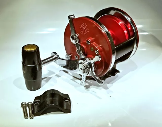 🔴 Penn 501 Narrow Jigmaster JR. Fishing Reel W/ NEWELL TIBURON Parts VERY NICE