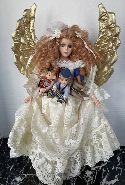 HTF Porcelain Angel Doll " Hope" design by Seymour Mann  "1995 Award Winner"