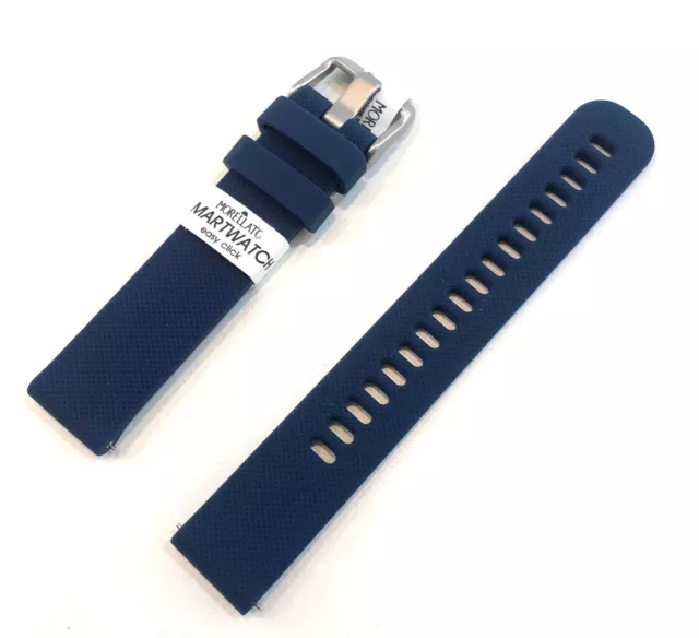 Correa de Reloj Morellato de Hombre Caucho Silicona Azul Smartwatch 18 20 22 MM