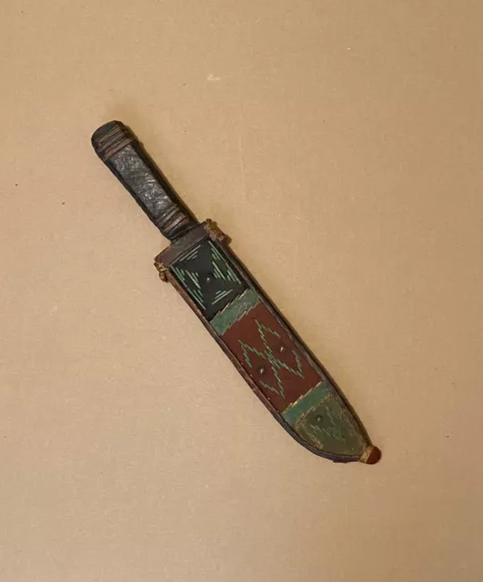 Antique African Knife Sheath and Trade Knife