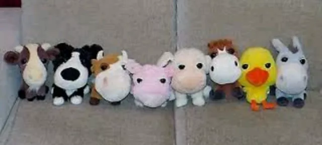 Lotto Peluche Amici della fattoria 5 pupazzi originali animal plush soft toys