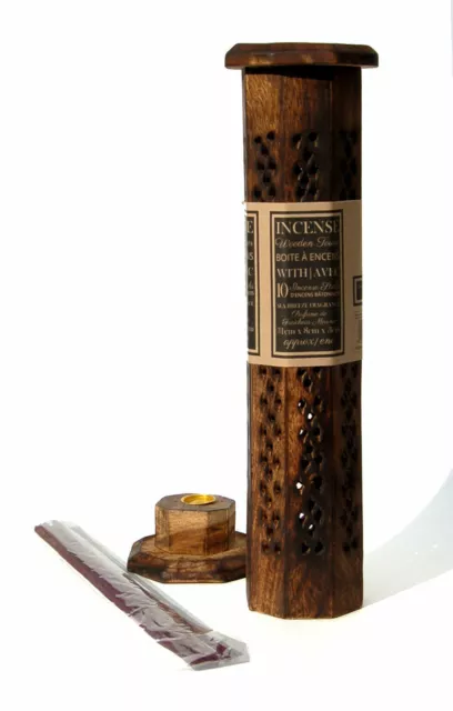 Wooden Incense Stick / Cone Burner / Tower Holder / Ash Catcher