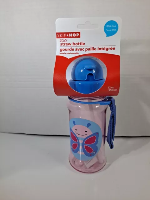 👦👧🆕Skip Hop -Straw Bottle Butterfly (12 oz.)